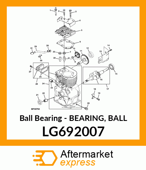 Ball Bearing - BEARING, BALL LG692007