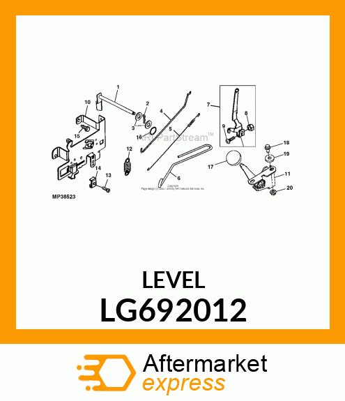 CRANK, CRANK, GOVERNOR LG692012