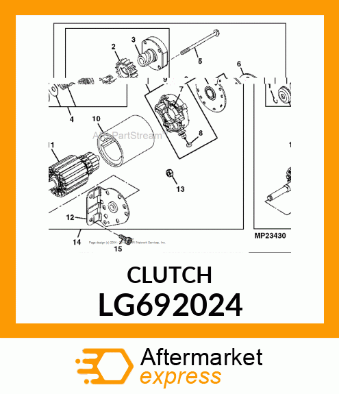 CLUTCH ASSEMBLY, STARTER LG692024