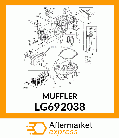 MUFFLER, EXHAUST LG692038