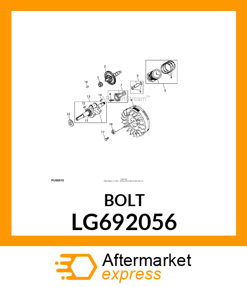 SCREW, HEX LG692056