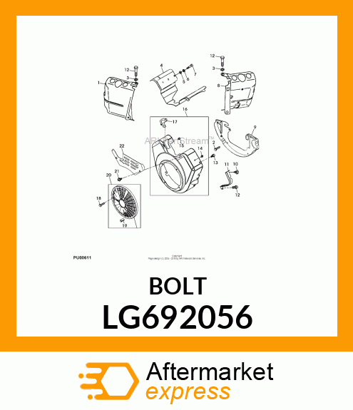 SCREW, HEX LG692056