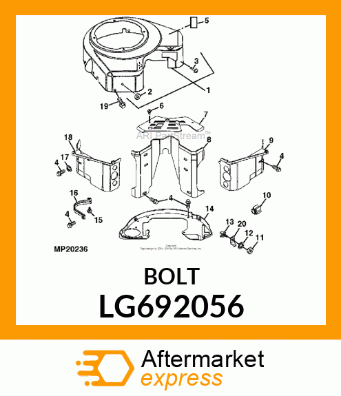 SCREW, HEX LG692056