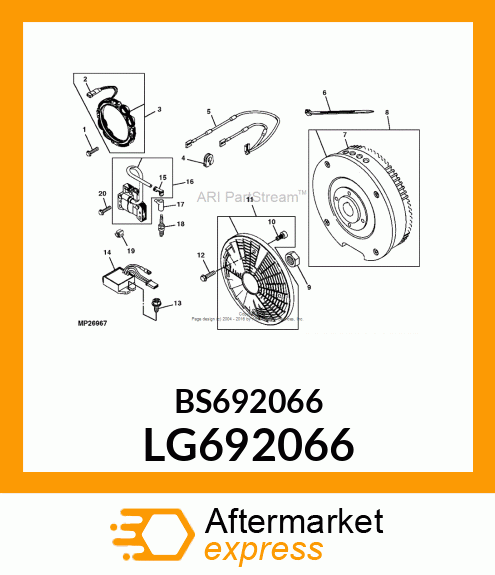 SCREW, HEX LG692066