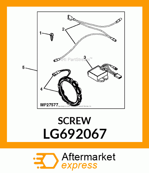 SCREW, PHILLIPS HEX LG692067