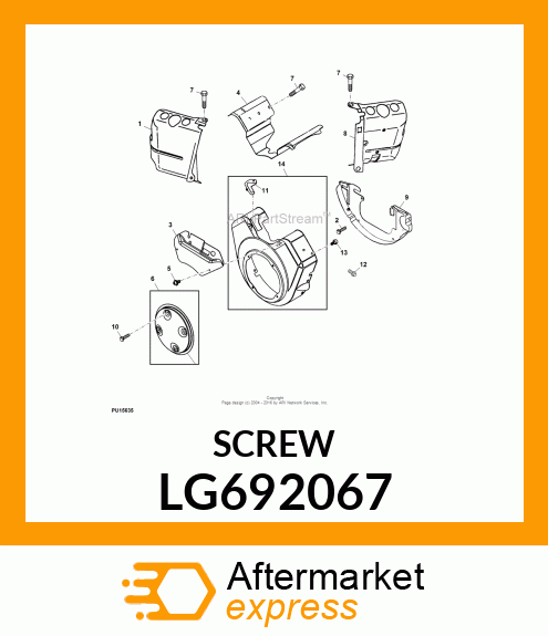 SCREW, PHILLIPS HEX LG692067