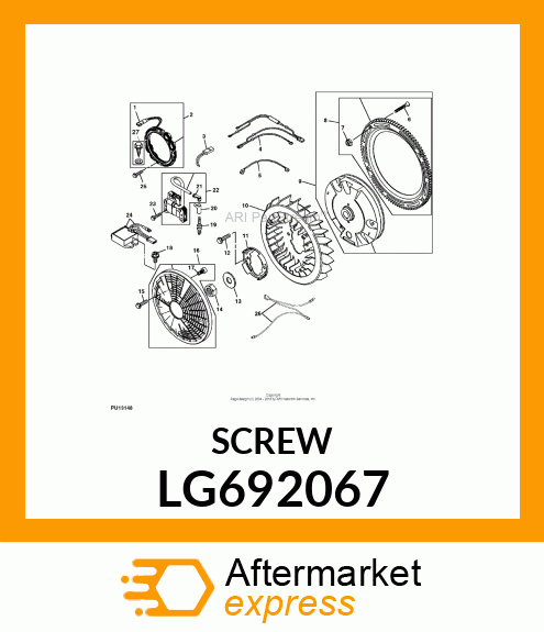 SCREW, PHILLIPS HEX LG692067