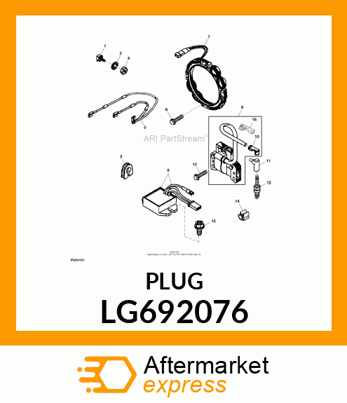 BOOT, SPARK PLUG LG692076