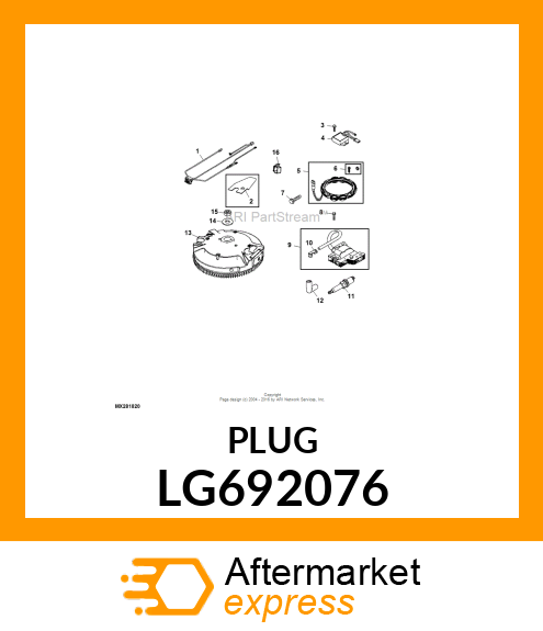 BOOT, SPARK PLUG LG692076