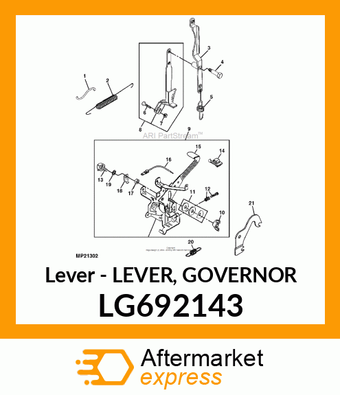 Lever Governor LG692143