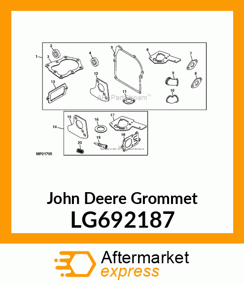 GROMMET, BREATHER TUBE LG692187