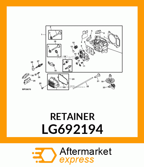 RETAINER, VALVE SPRING LG692194