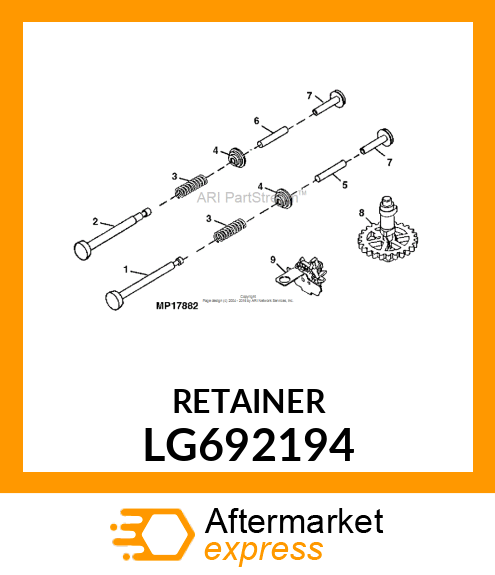 RETAINER, VALVE SPRING LG692194