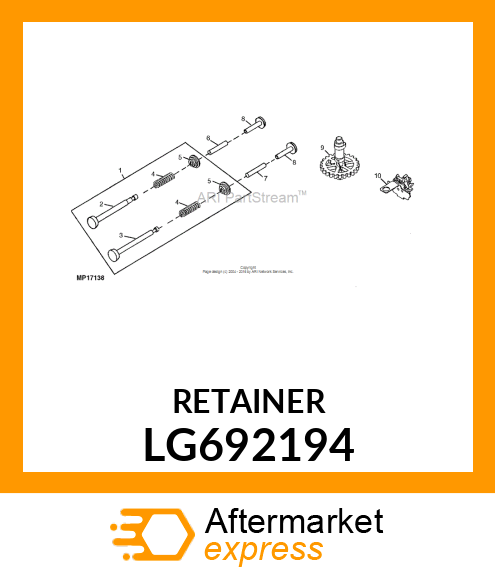 RETAINER, VALVE SPRING LG692194