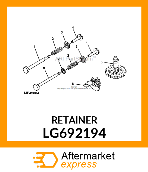 RETAINER, VALVE SPRING LG692194