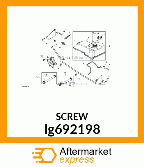 SCREW, SLFTPG, SPD THD, SLTD HEX HD lg692198