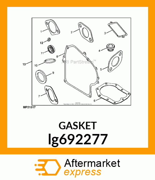 GASKET, AIR CLEANER lg692277
