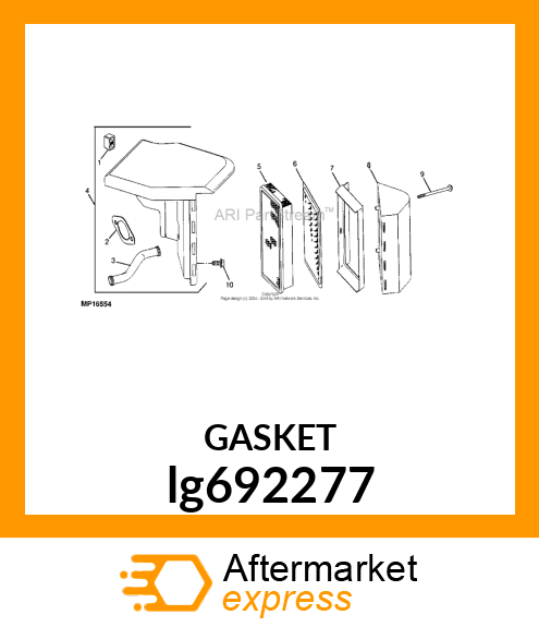 GASKET, AIR CLEANER lg692277