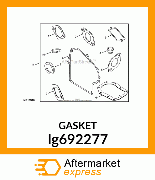 GASKET, AIR CLEANER lg692277