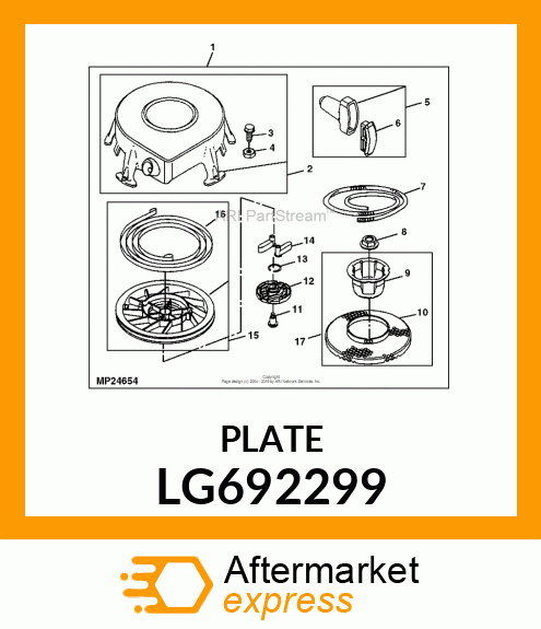 RETAINER, SPRING LG692299