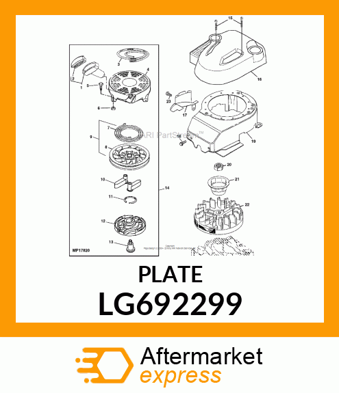 RETAINER, SPRING LG692299