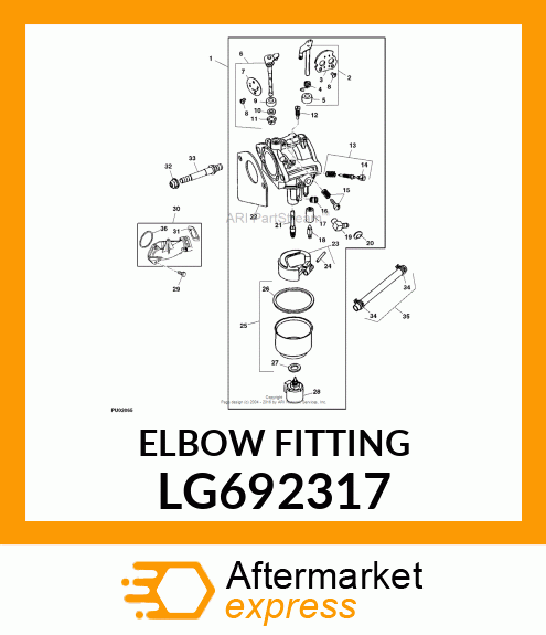 FITTING, 90 DEGREE ELBOW LG692317