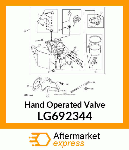 Hand Operated Valve LG692344