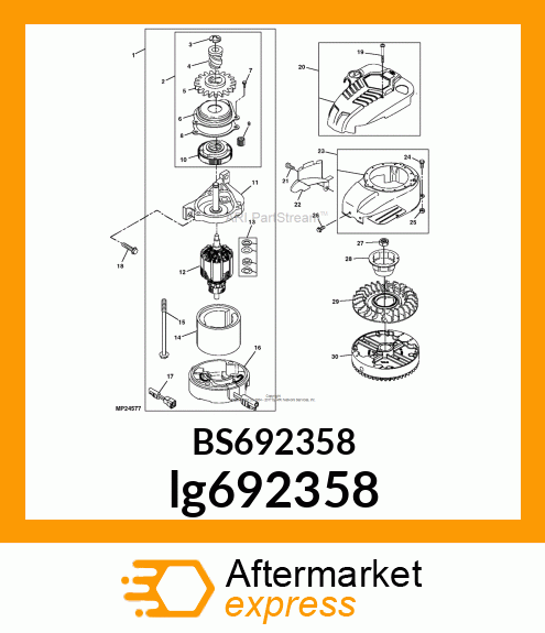 STARTER MOTOR lg692358