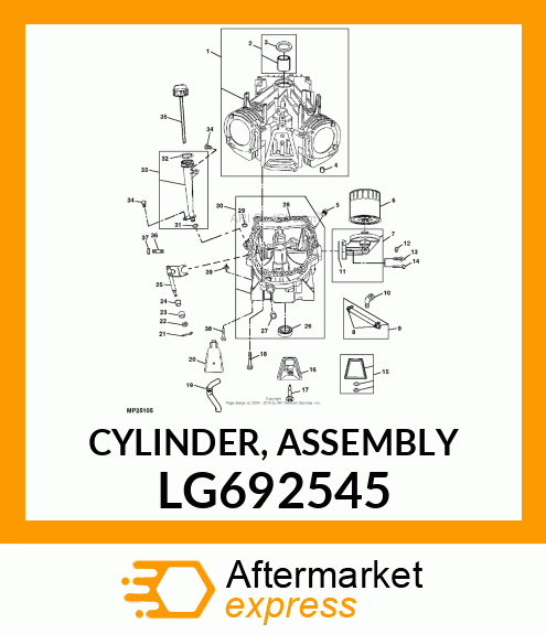 CYLINDER, ASSEMBLY LG692545