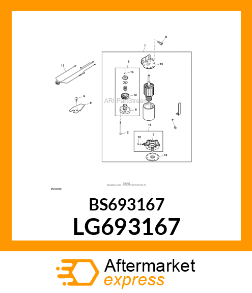 NUT, STARTER TERMINAL LG693167