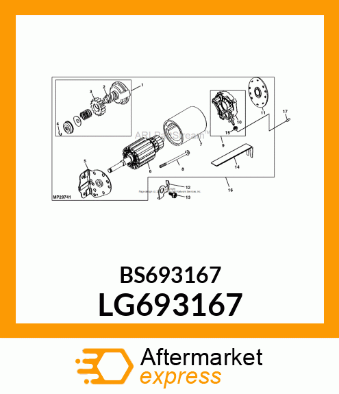 NUT, STARTER TERMINAL LG693167