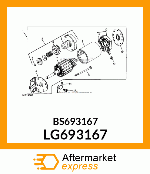 NUT, STARTER TERMINAL LG693167