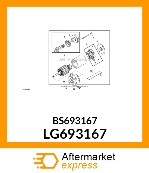 NUT, STARTER TERMINAL LG693167