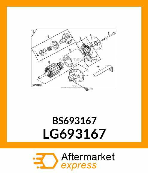 NUT, STARTER TERMINAL LG693167