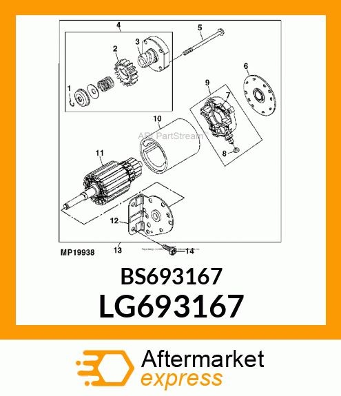 NUT, STARTER TERMINAL LG693167