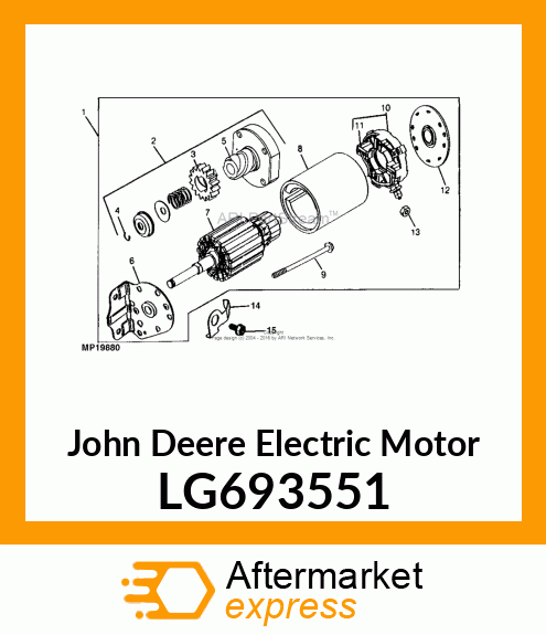 STARTER MOTOR LG693551