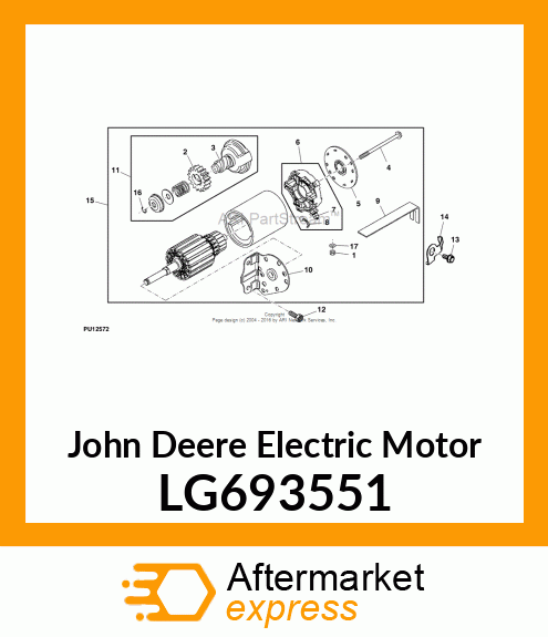 STARTER MOTOR LG693551