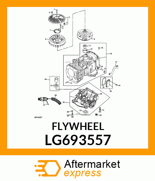 FLYWHEEL LG693557