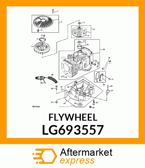 FLYWHEEL LG693557