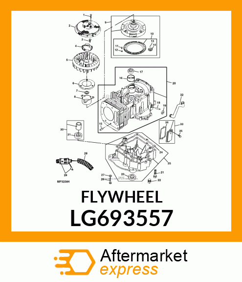 FLYWHEEL LG693557