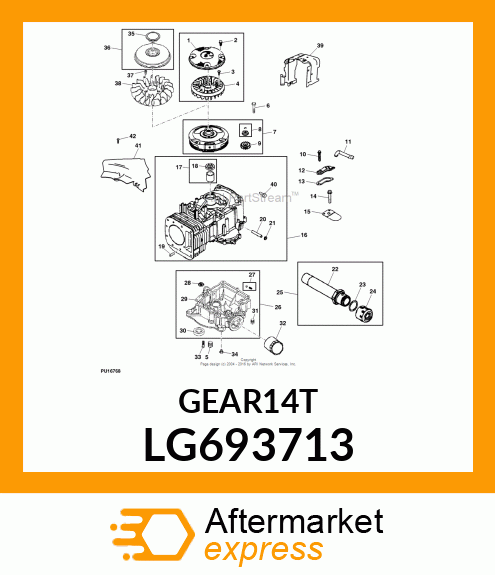 STARTER, PINION (STEEL) LG693713