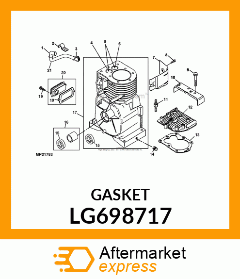 Engine Cylinder Head Gasket - HEAD GASKET LG698717