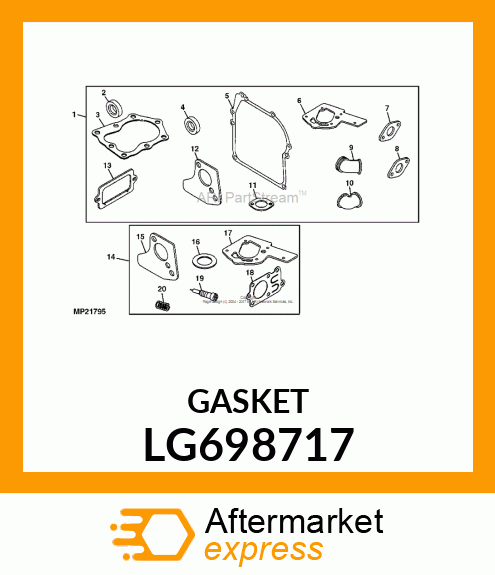 Engine Cylinder Head Gasket - HEAD GASKET LG698717