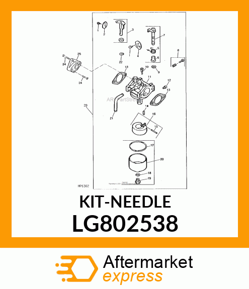 Intake Valve - VALVE, FUEL INLET ASSEMBLY LG802538