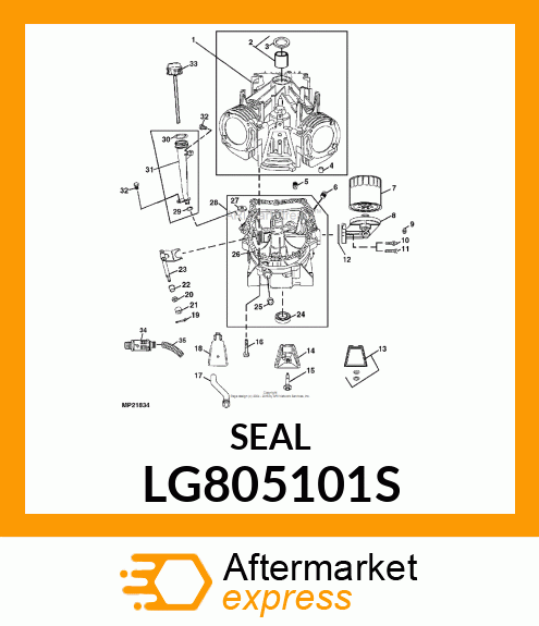 SEAL, OIL LG805101S