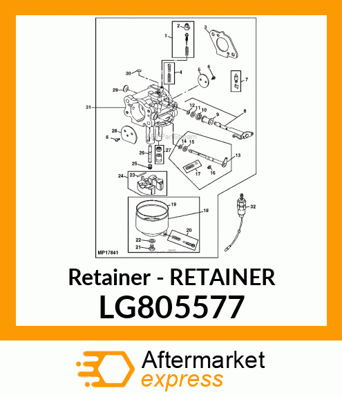 Retainer - RETAINER LG805577