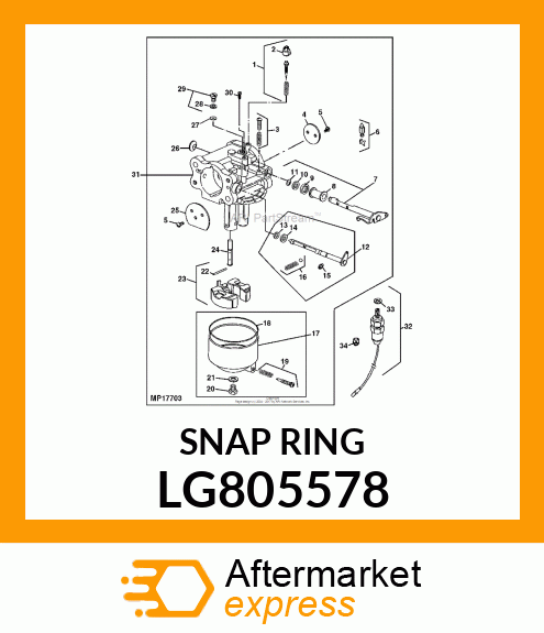 Retainer LG805578