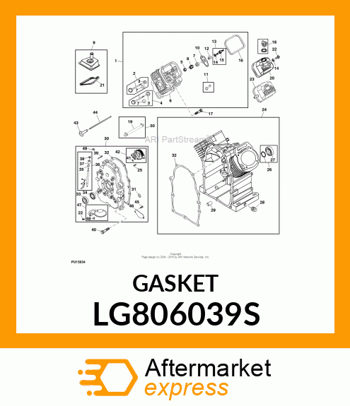 GASKET, ROCKER COVER LG806039S