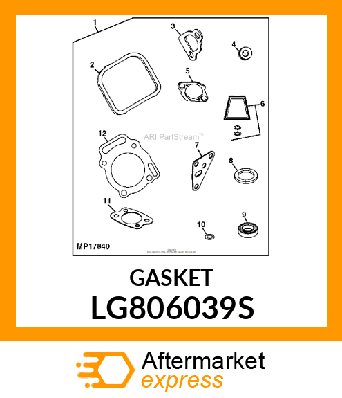 GASKET, ROCKER COVER LG806039S