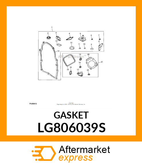 GASKET, ROCKER COVER LG806039S